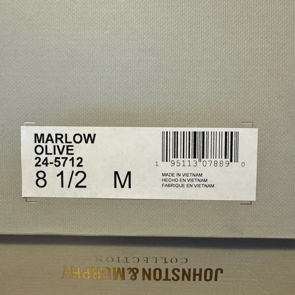 NEW Johnston & Murphy Men's Suede Loafers Marlow - Olive Green Size 8.5